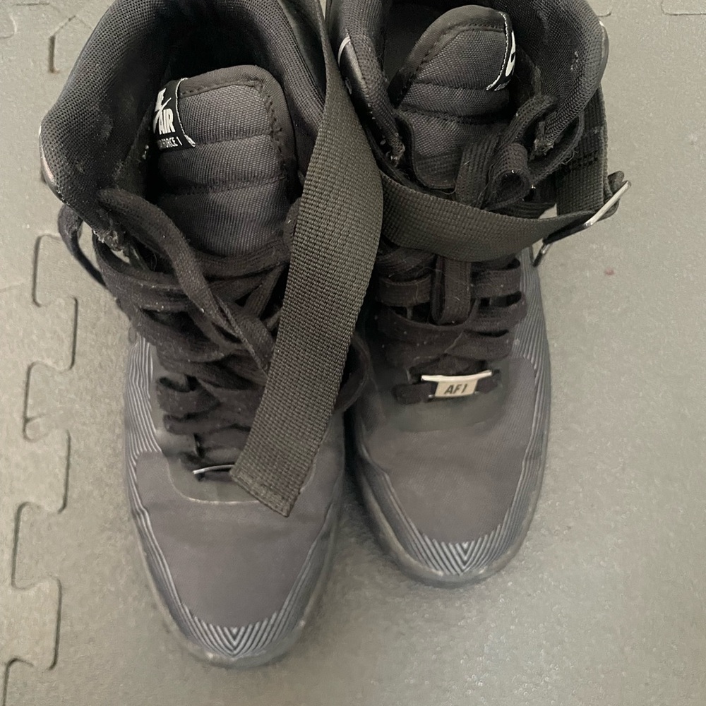 Nike Air Force 1 Lunar Women shoes size 7 High Top Wedge Sneakers - Picture 7 of 8